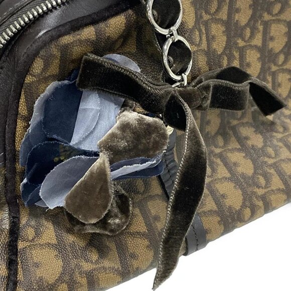 Auth DIOR/ChristianDior Trotter,Romantic CPF44864 Dark Brown Brown PVC Leather - Picture 11 of 16